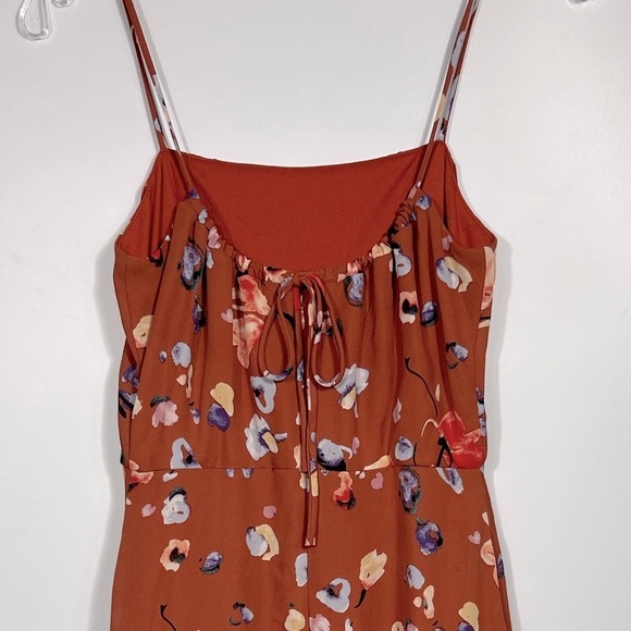 HUTCH Declan Brown Rust Dress Size 2 Floral Midi Boho Prairie Cottage Western - Picture 6 of 9